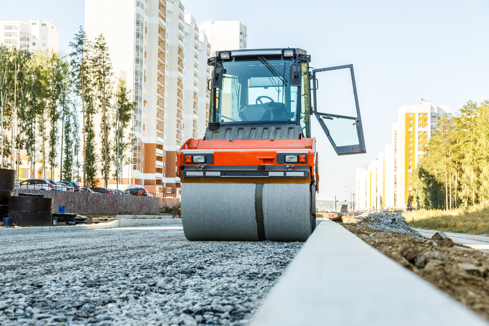 写真：道路ローラー