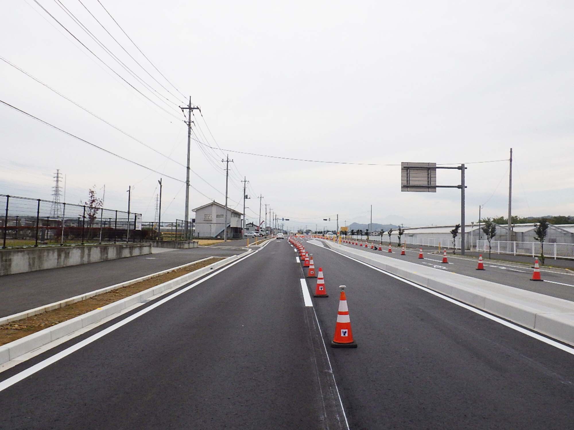 写真：国道254バイパス道路改良工事